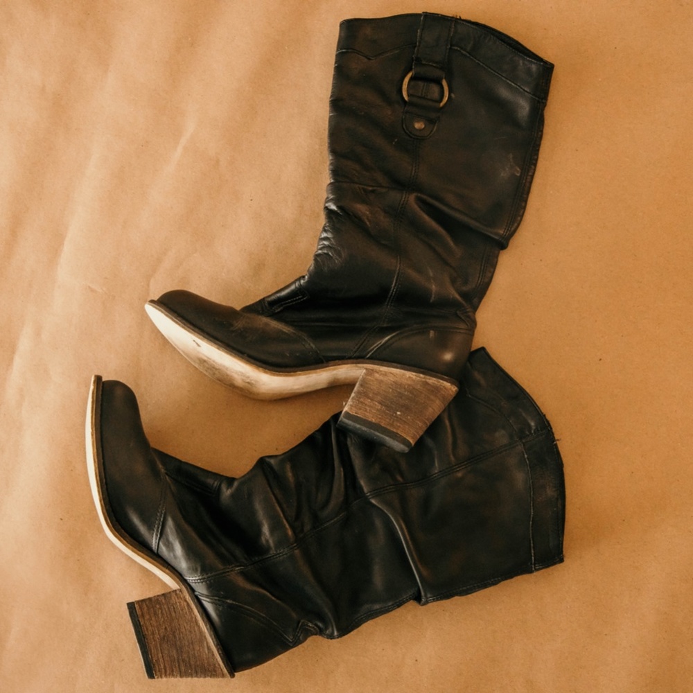 Steve Madden leather cowboy boots